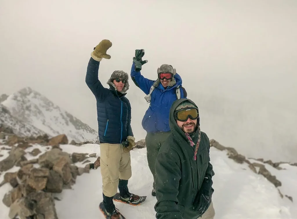 Hiking Mount Quandary in the Winter
