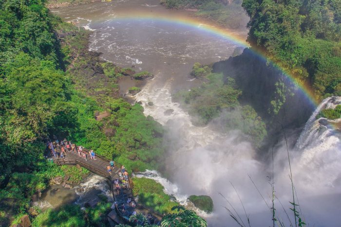 Iguazu Falls from the Argentina side.