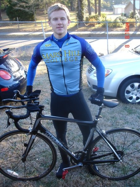 Just before my first time trial in Gainesville, Florida (at University of Florida).