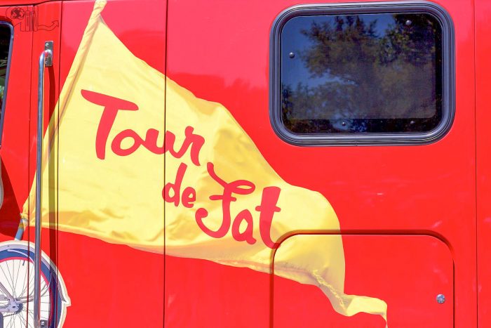 The Tour de Fat bus.