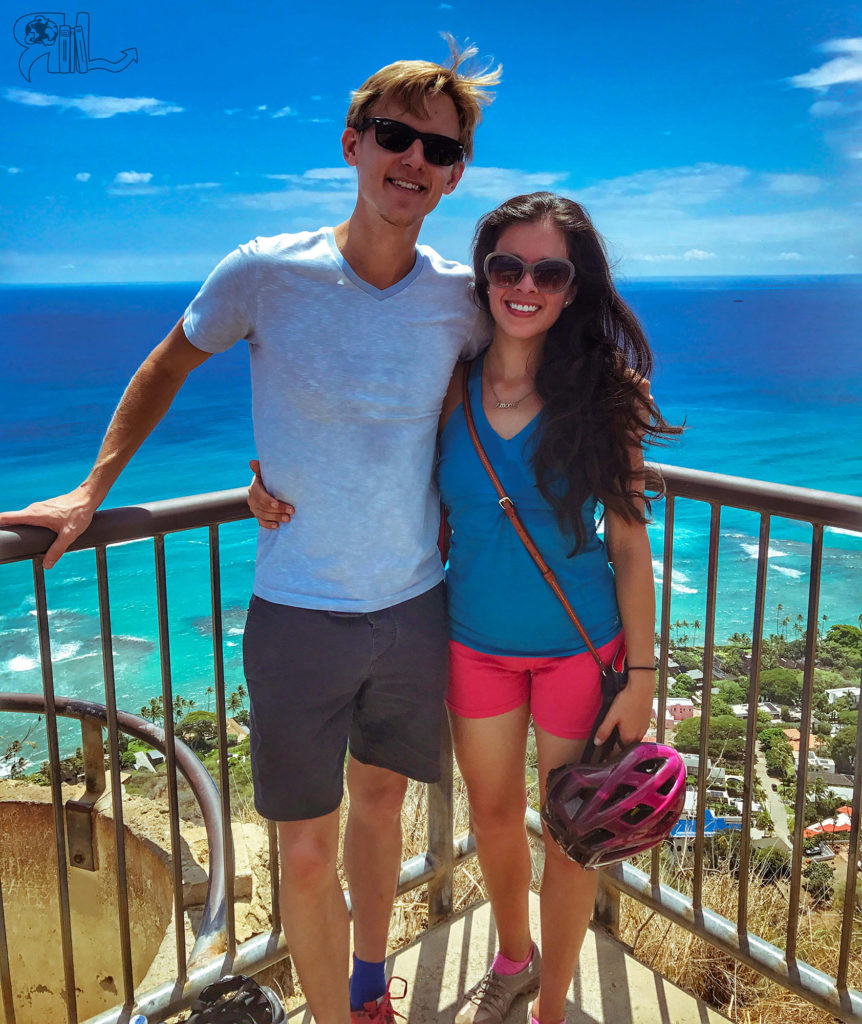 At the top of Diamond Head Hike