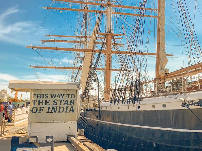 The Star of India off of the Broadway Pier.